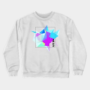 Abstract Geometric Collage Crewneck Sweatshirt